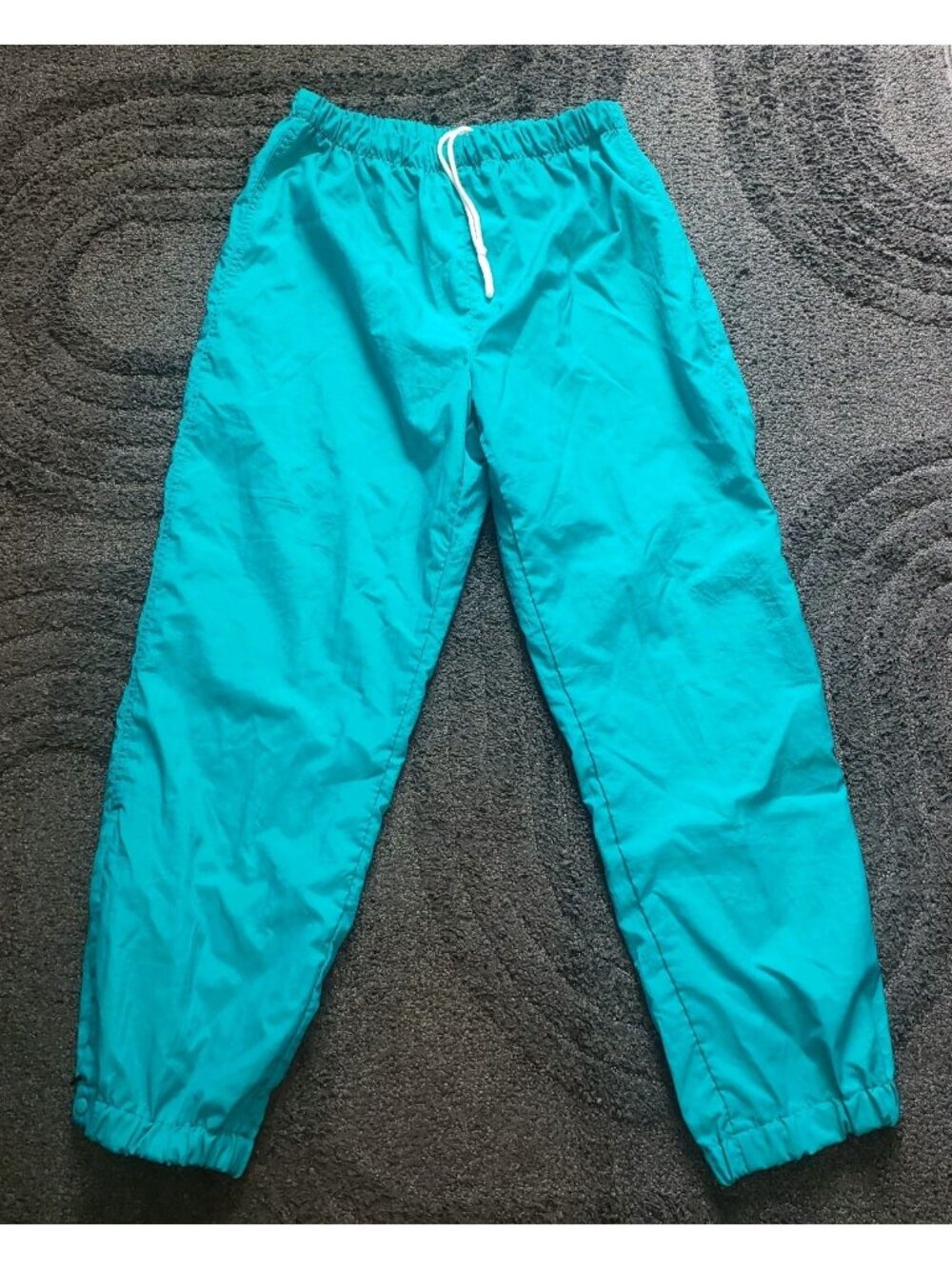 Vintage Roffe Ski wear Mens Snow Pants Teal Lined Nylon Size XL Made in USA